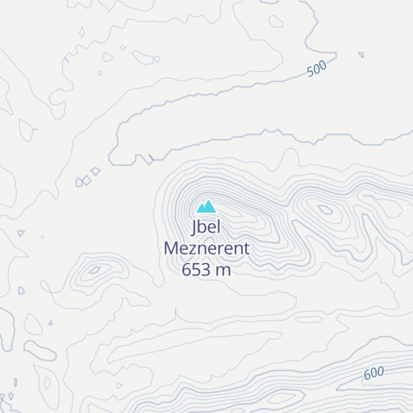 Map of Jbel Meznerent
