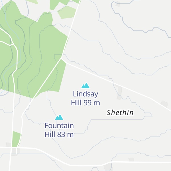 Map of Lindsay Hill