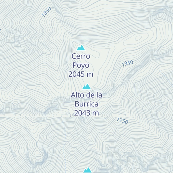 Map of Alto de la Burrica