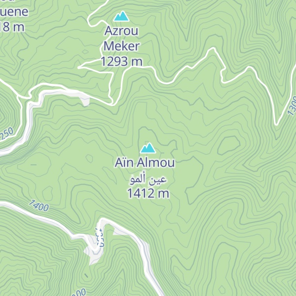 Map of Aïn Almou ⵄⵉⵏ ⴰⵍⵎⵓ عين ألمو