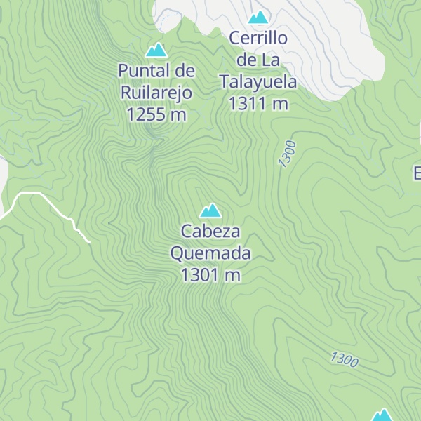 Map of Cabeza Quemada