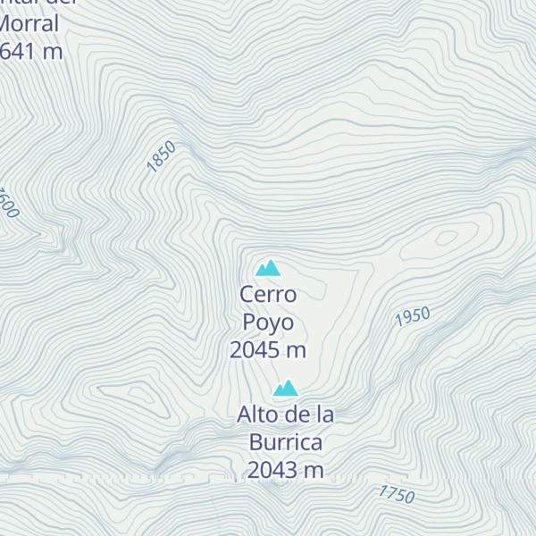 Map of Cerro Poyo