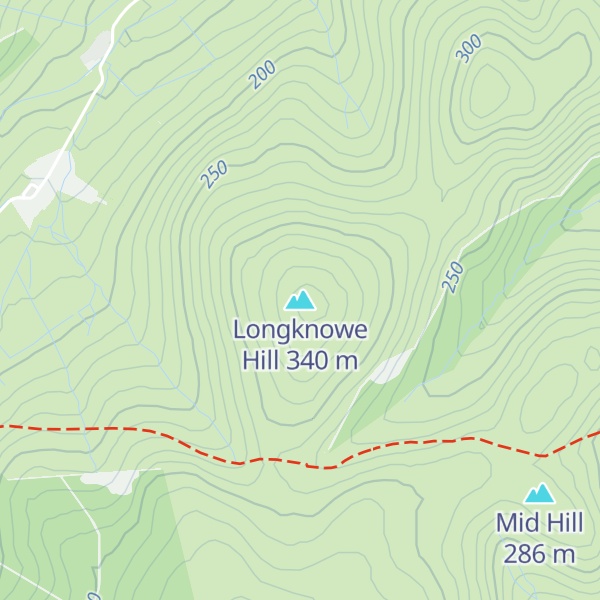 Map of Longknowe Hill