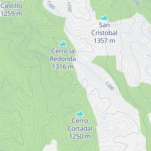 Map of Cerro Cervera