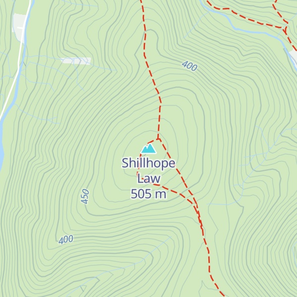 Map of Shillhope Law