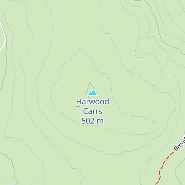 Map of Harwood Carrs