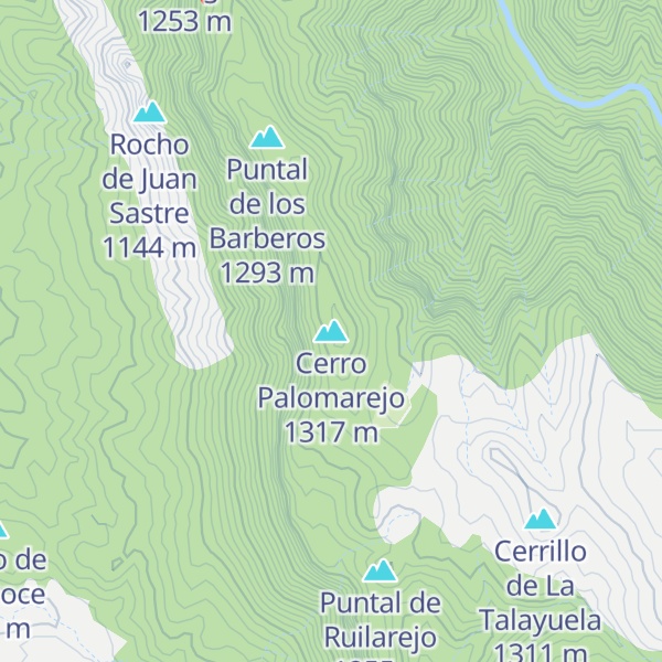 Map of Cerro Palomarejo