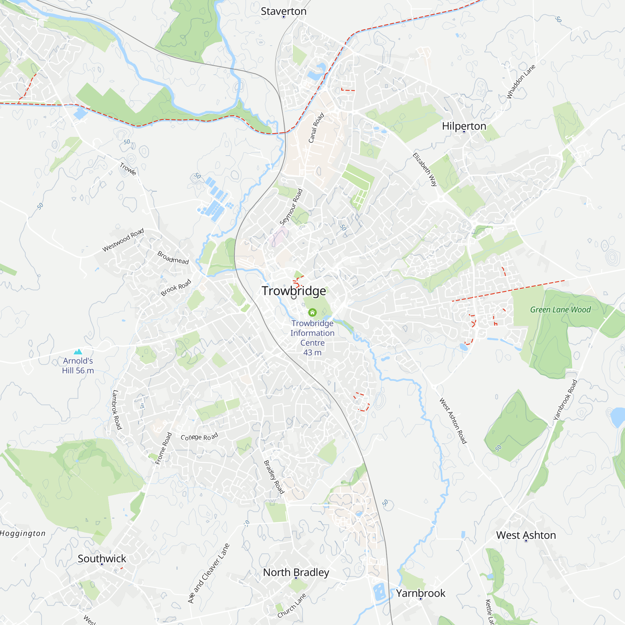 Trowbridge Information Centre map