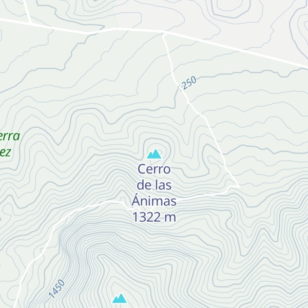 Map of Cerro de las Ánimas