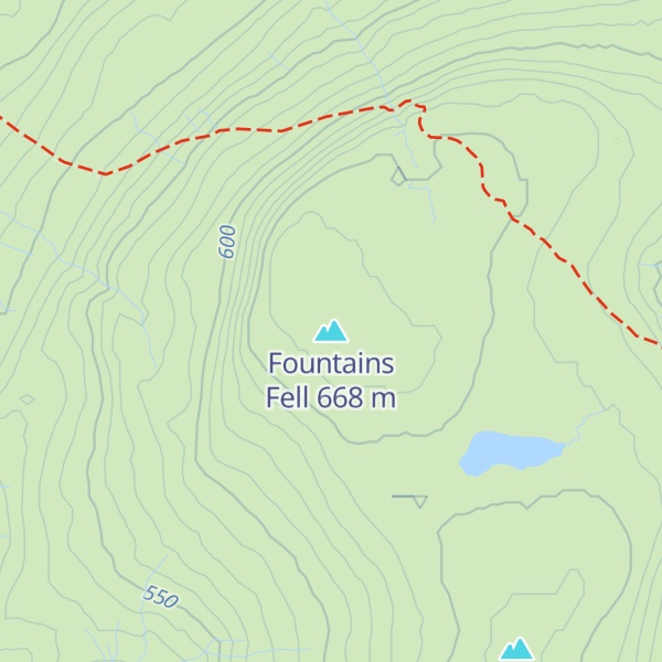Map of Fountains Fell