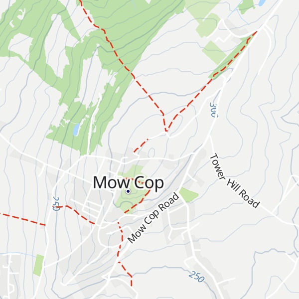 Map of Mow Cop