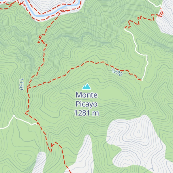 Map of Monte Picayo