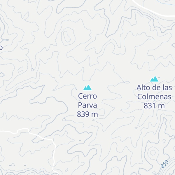 Map of Cerro Parva