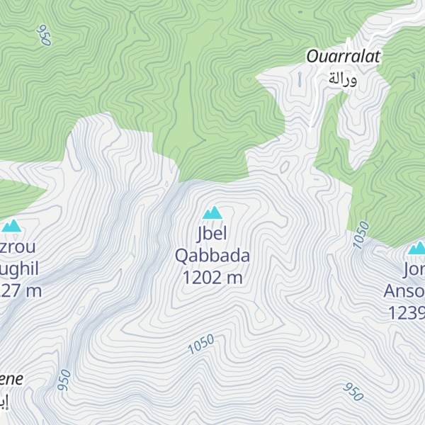 Map of Jbel Qabbada