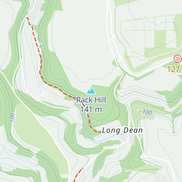 Map of Rack Hill