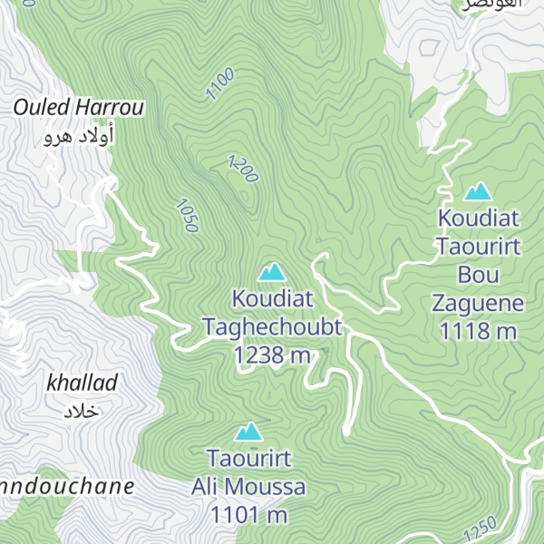 Map of Koudiat Taghechoubt