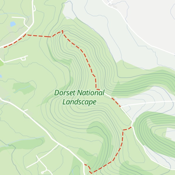 Map of Hambledon Hill