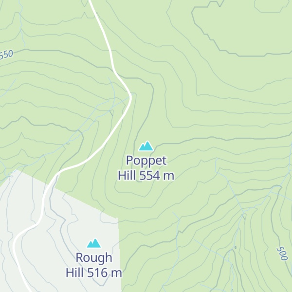 Map of Poppet Hill
