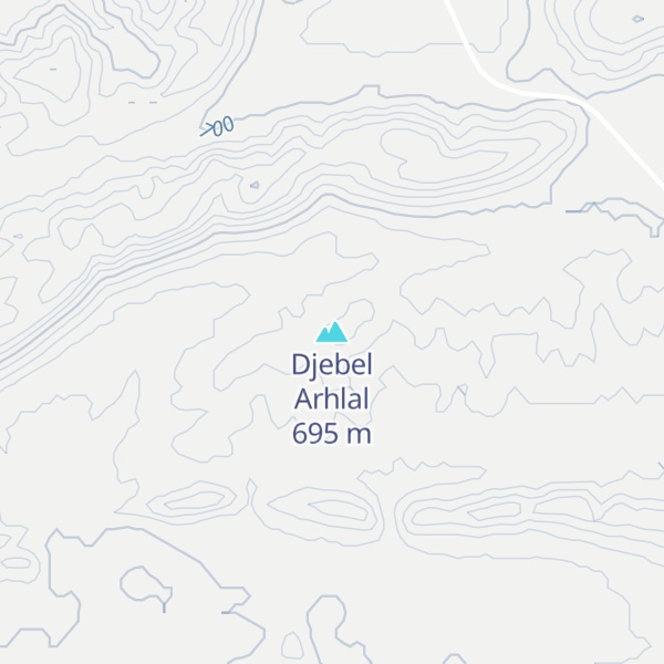 Map of Djebel Arhlal