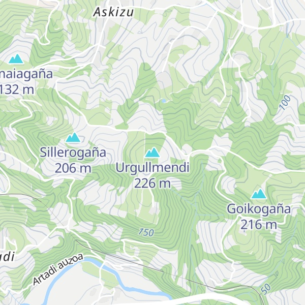 Map of Urgullmendi