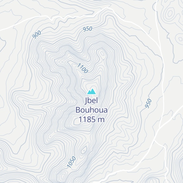Map of Jbel Bouhoua