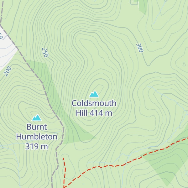Map of Coldsmouth Hill