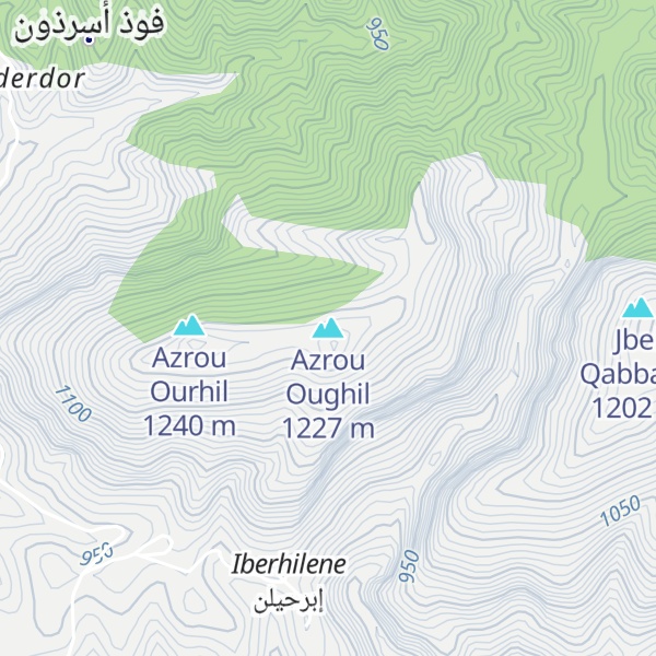Map of Azrou Oughil