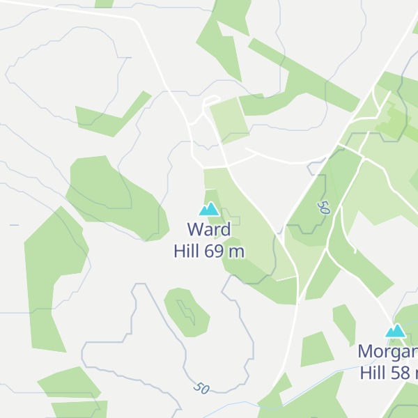 Map of Ward Hill