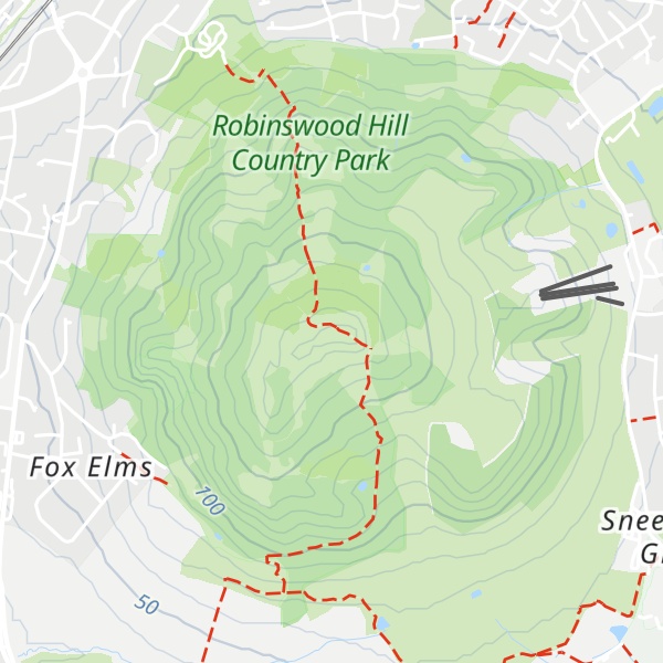 Map of Robinswood Hill