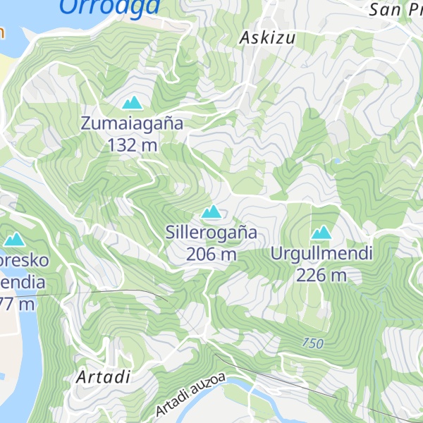 Map of Sillerogaña
