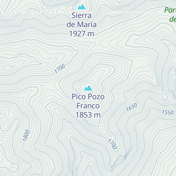 Map of Pico Pozo Franco