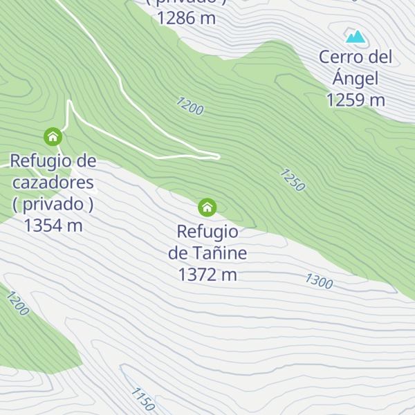 Map of Refugio de Tañine