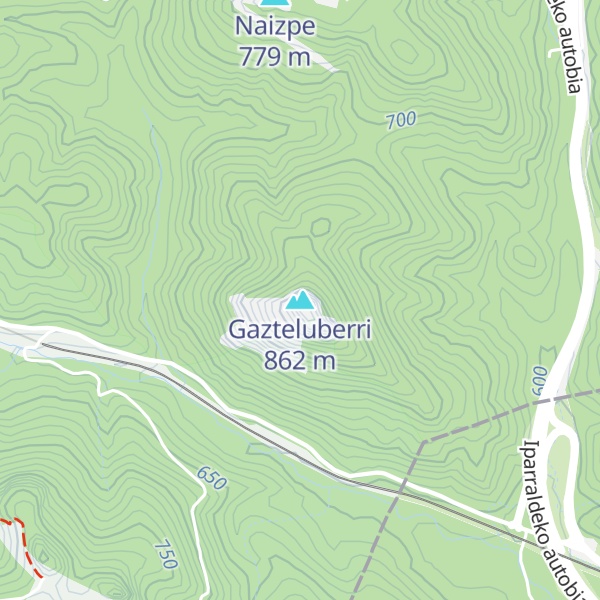 Map of Gazteluberri