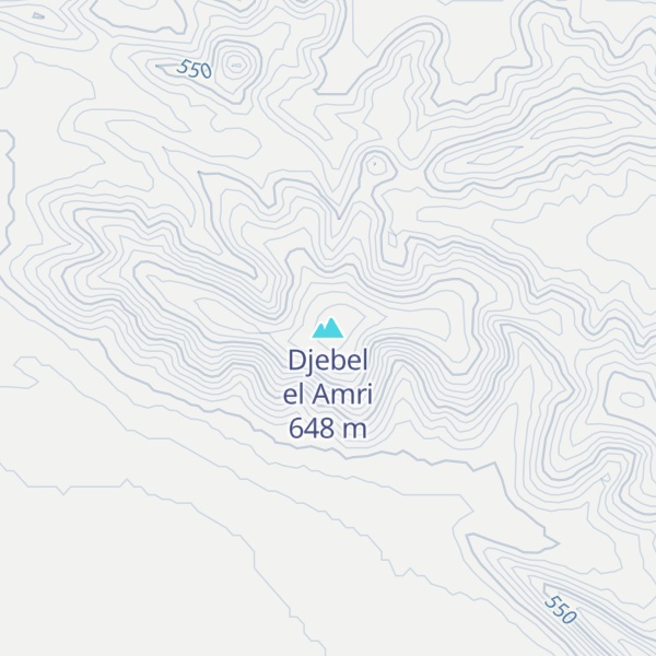 Map of Djebel el Amri
