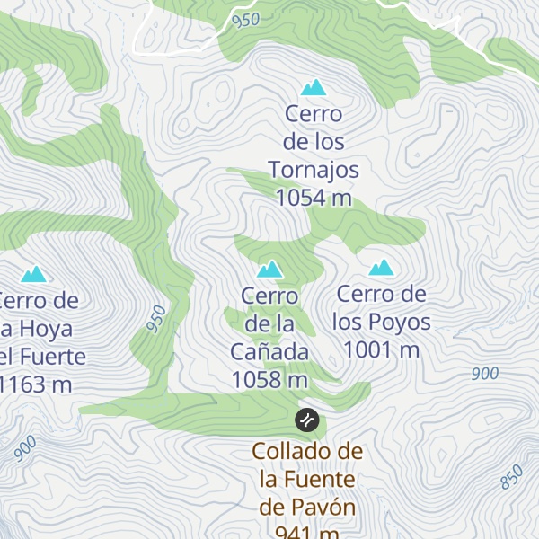 Map of Cerro de la Cañada