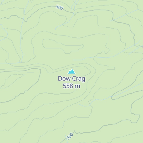 Map of Dow Crag
