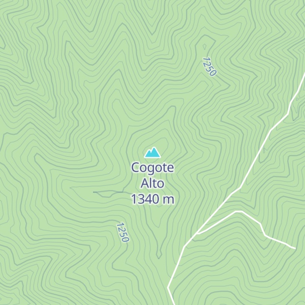 Map of Cogote Alto