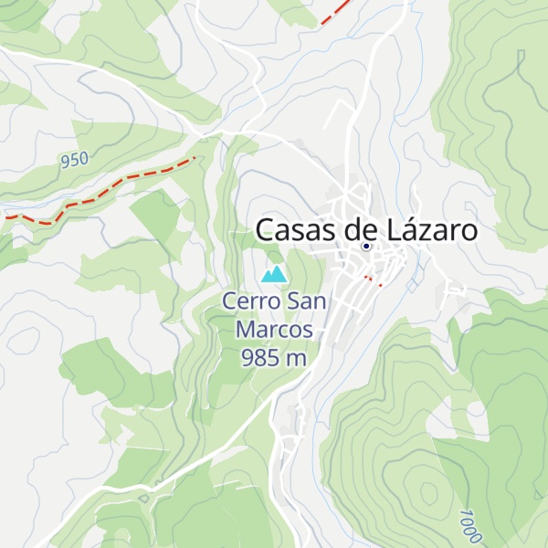 Map of Cerro San Marcos