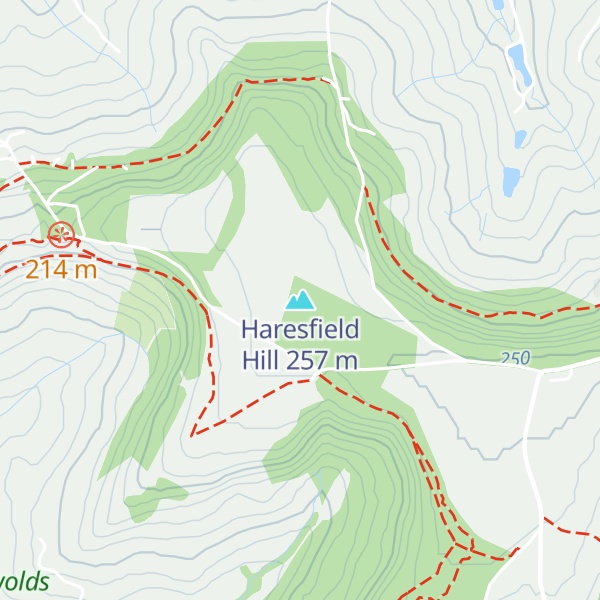 Map of Haresfield Hill