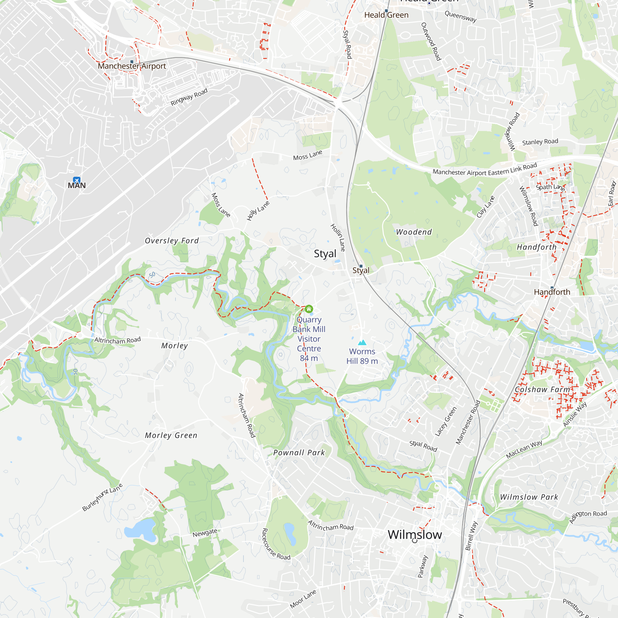 Quarry Bank Mill Visitor Centre map