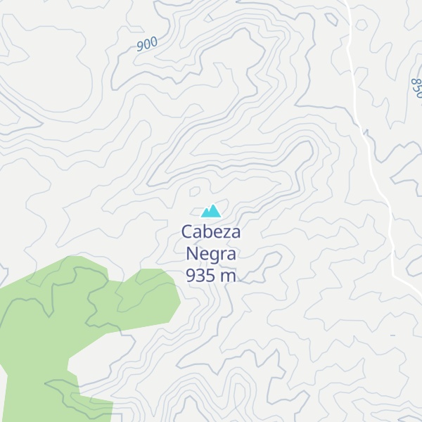 Map of Cabeza Negra