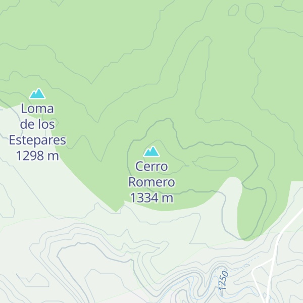 Map of Cerro Romero