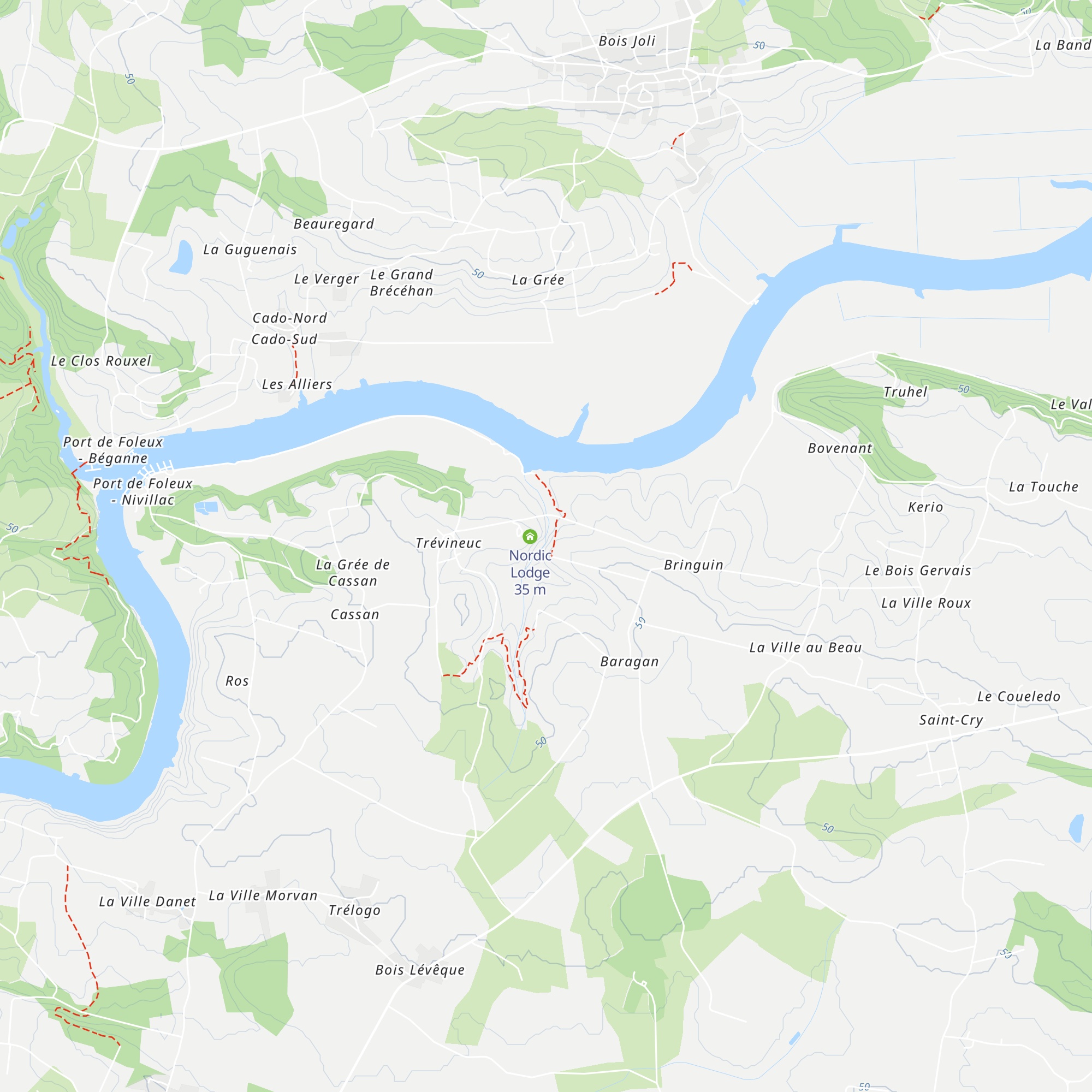 Le Foleux map