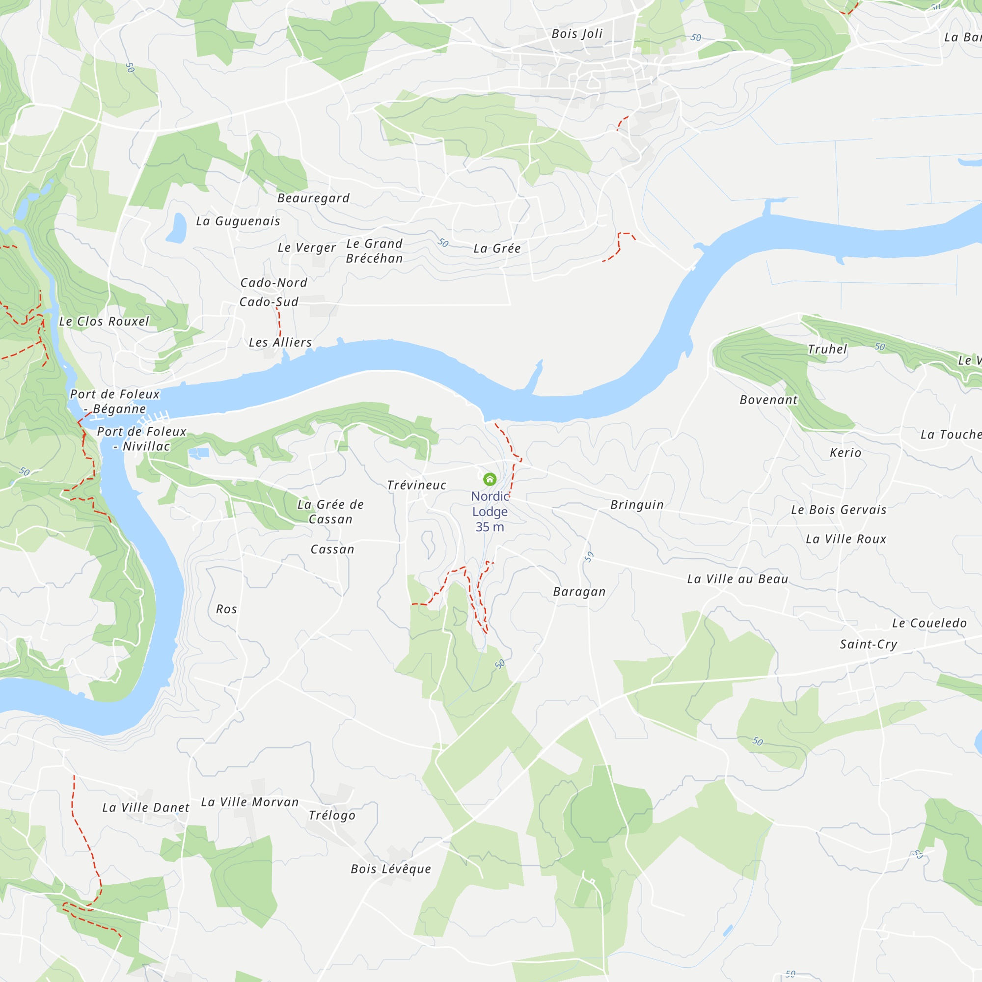 Les Chouettes map