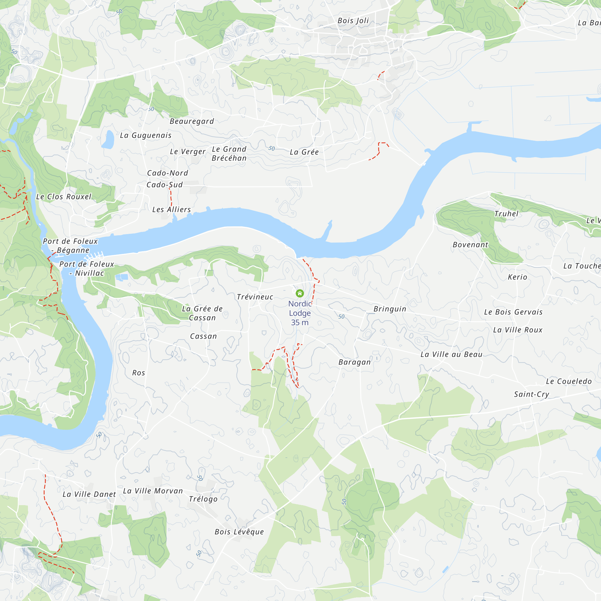 Les Chouettes map
