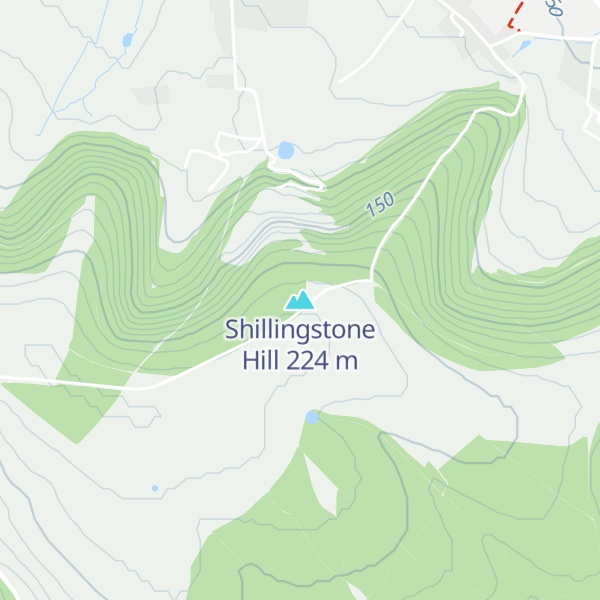 Map of Shillingstone Hill