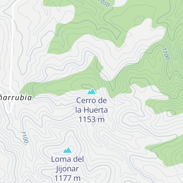Map of Cerro de la Huerta