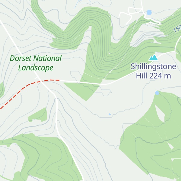 Map of Okeford Hill