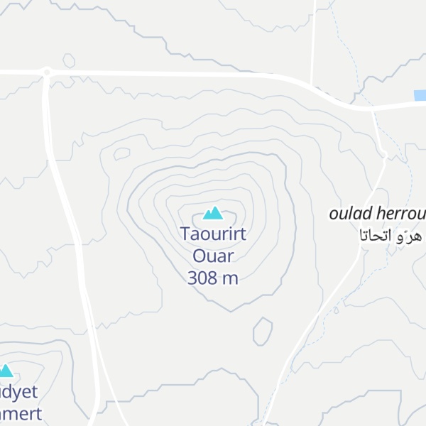 Map of Taourirt Ouar