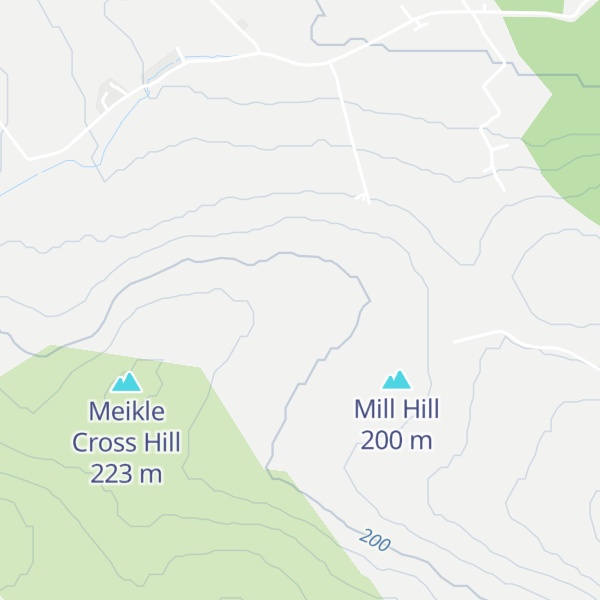 Map of Little Cross Hill